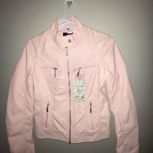 SUPER FUN AND CUTE ZIP UP PINK JACKET!!